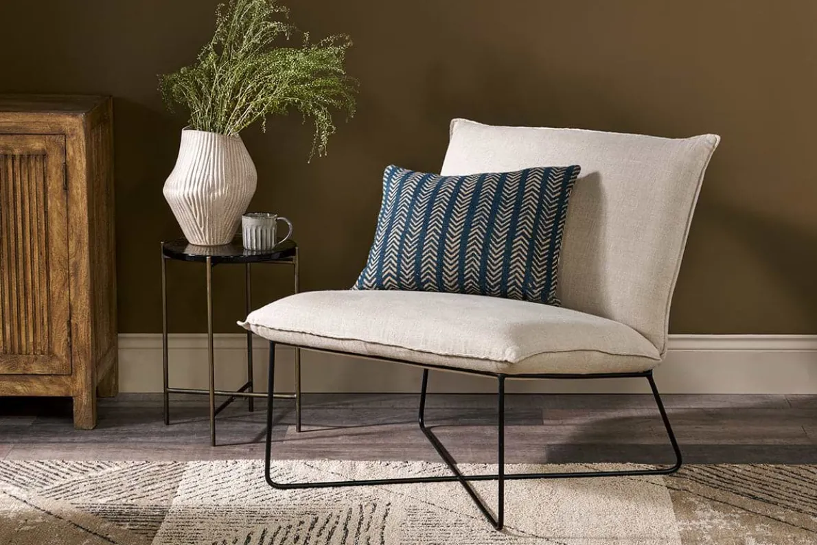 Kashvi Oversized Linen Lounger - Natural