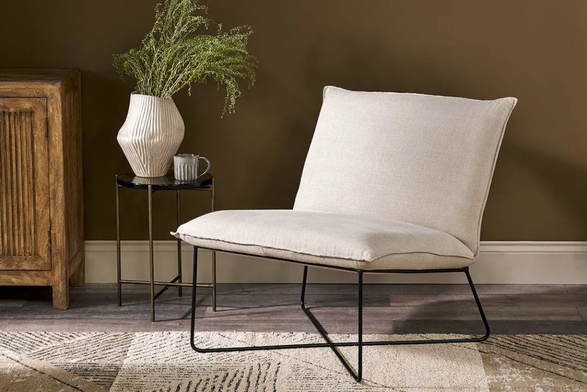 Kashvi Oversized Linen Lounger - Natural