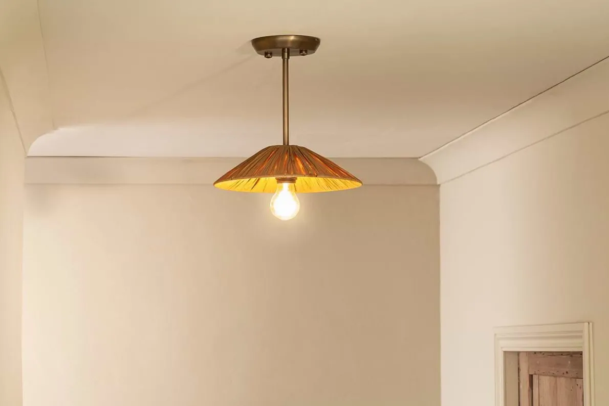 Katari Raffia Ceiling Light - Small