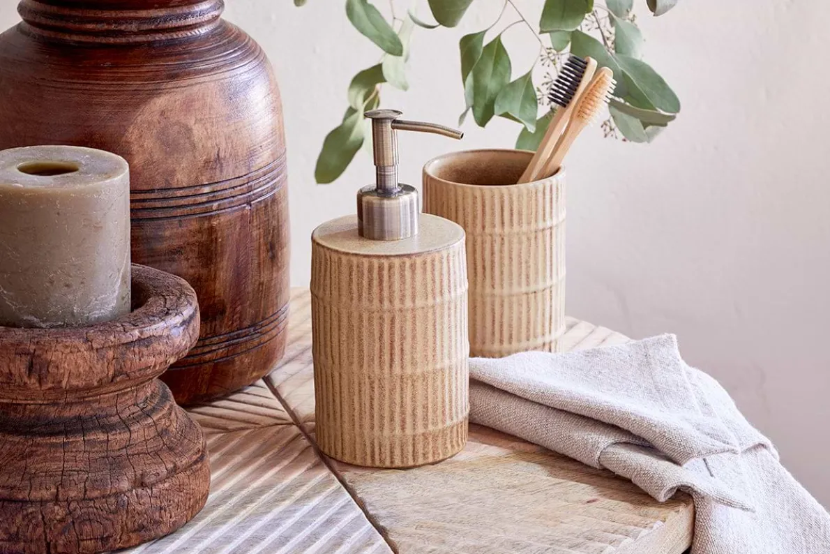 Kiani Ceramic Soap Pump - Cream