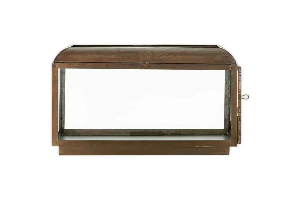 Kiwanda Wide Lantern - Antique Brass