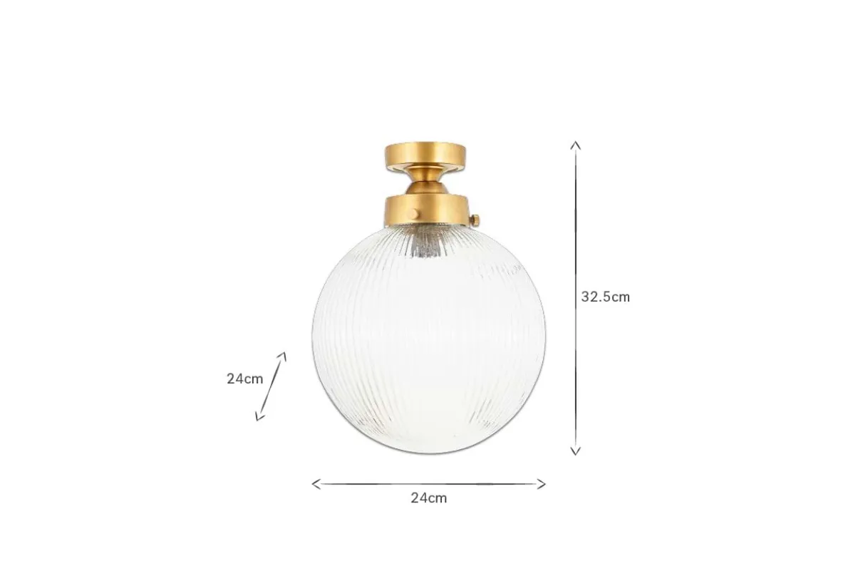 Konnie Bathroom Ceiling Light - Clear