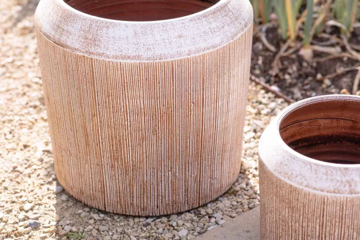 Kubo Ceramic Planter - Terracotta