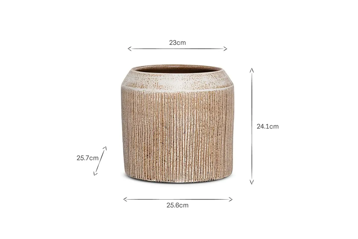 Kubo Ceramic Planter - Terracotta