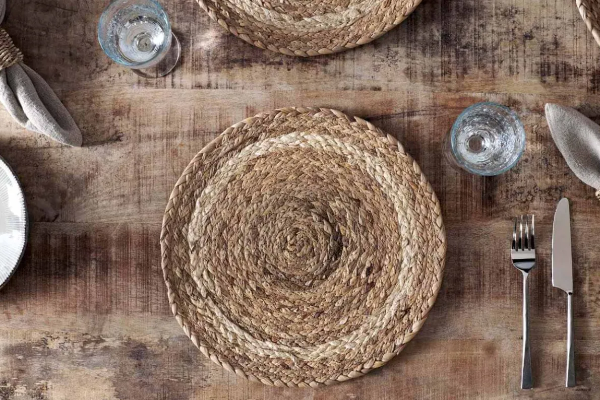Lam Round Tablemats - Natural (Set of 4)