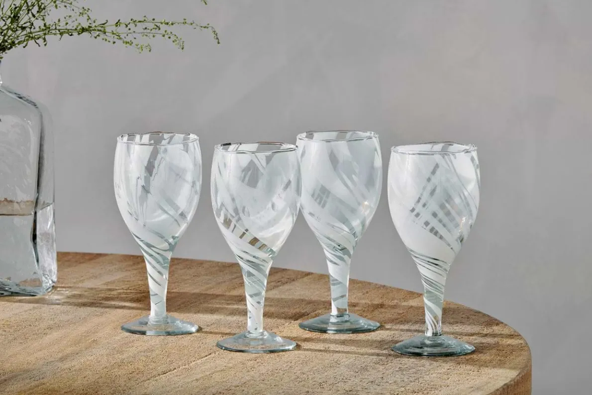 Lohara Wine Glass - White (Set of 4)