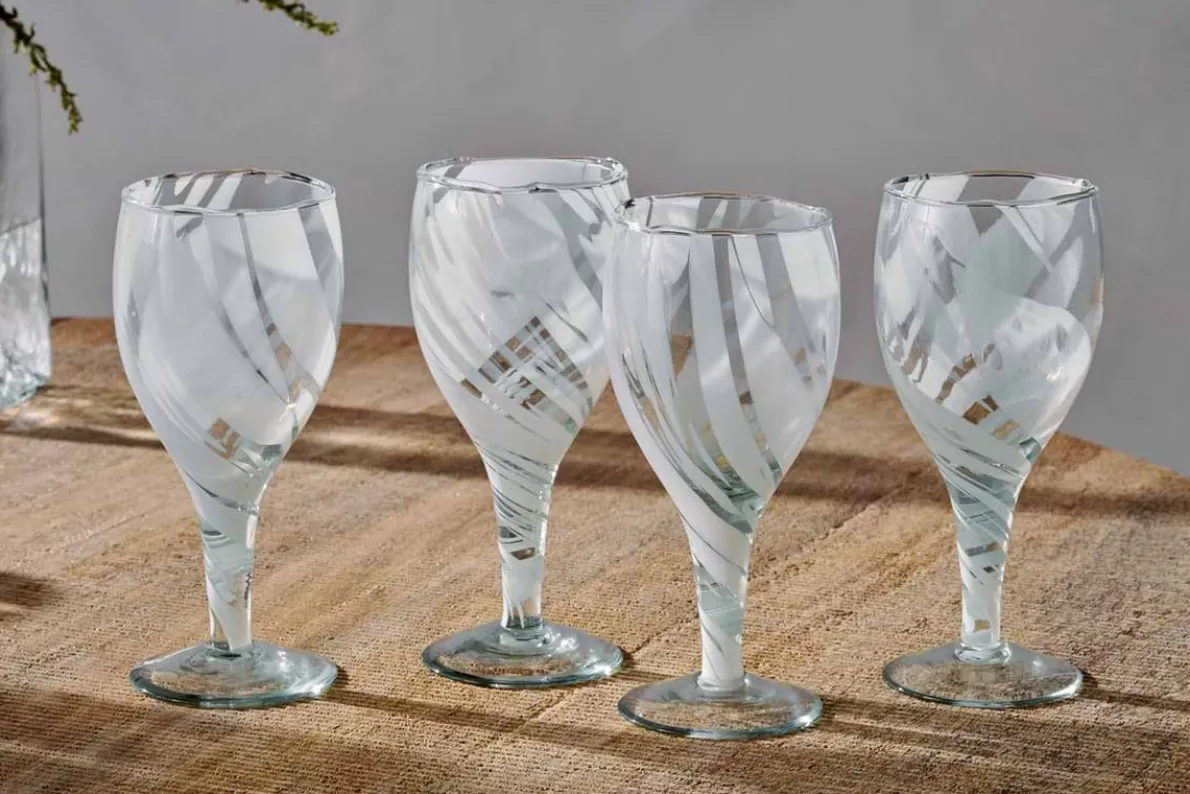 Lohara Wine Glass - White (Set of 4)