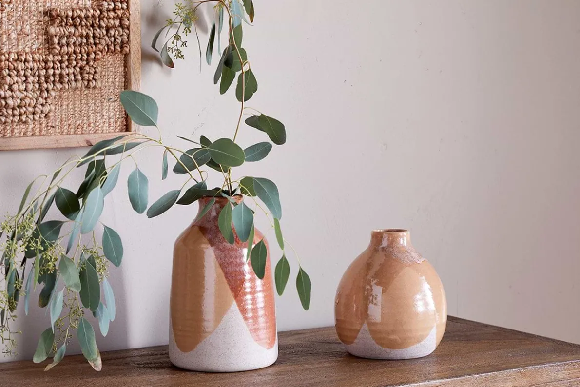 Lucia Ceramic Vase - Terracotta Mix