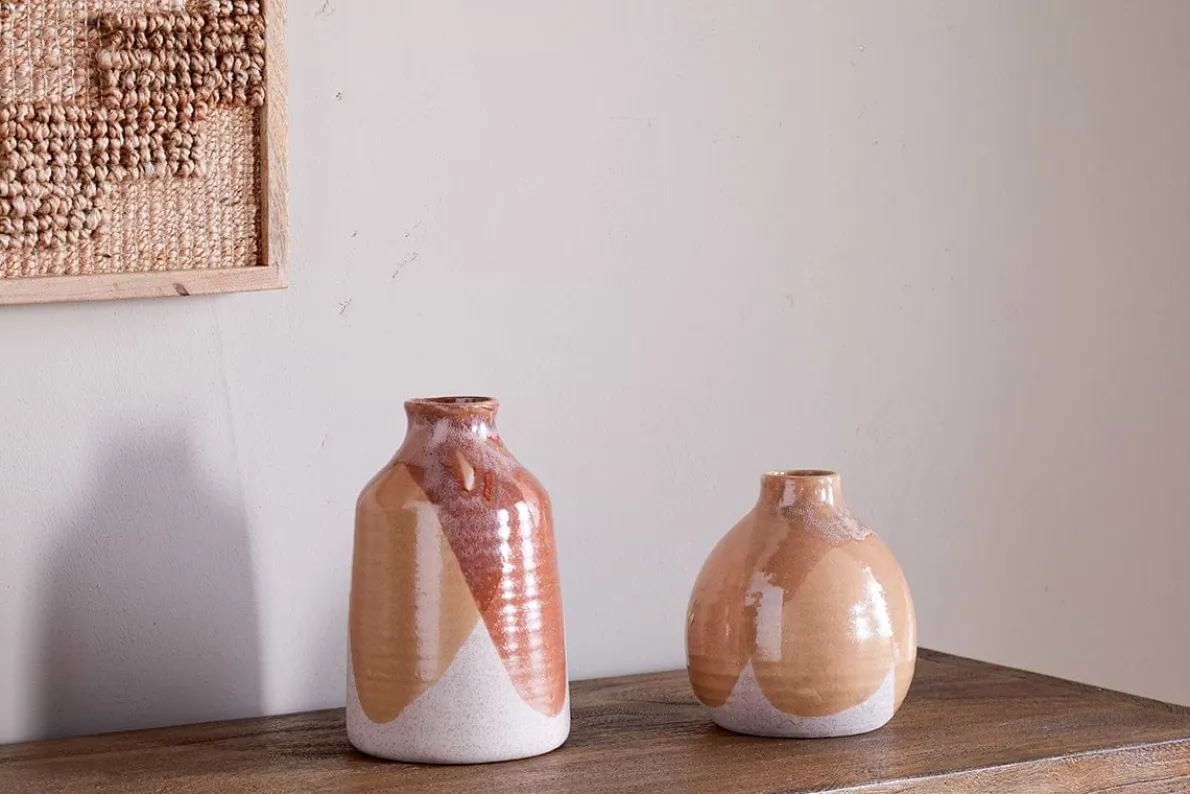Lucia Ceramic Vase - Terracotta Mix