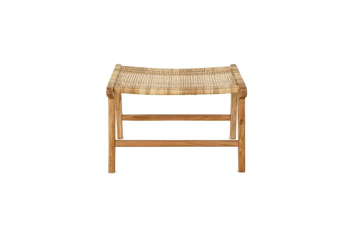 Madrisana Acacia & Rattan Footstool