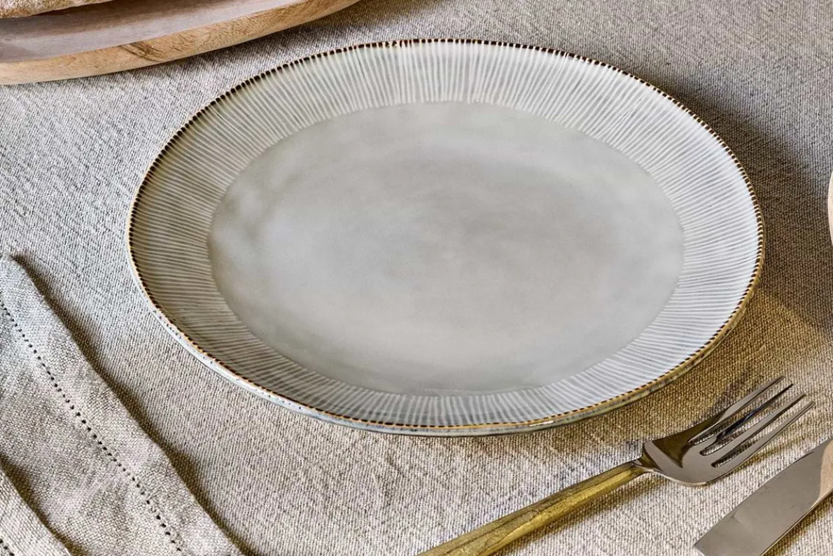 Malia Dinner Plate - Cream