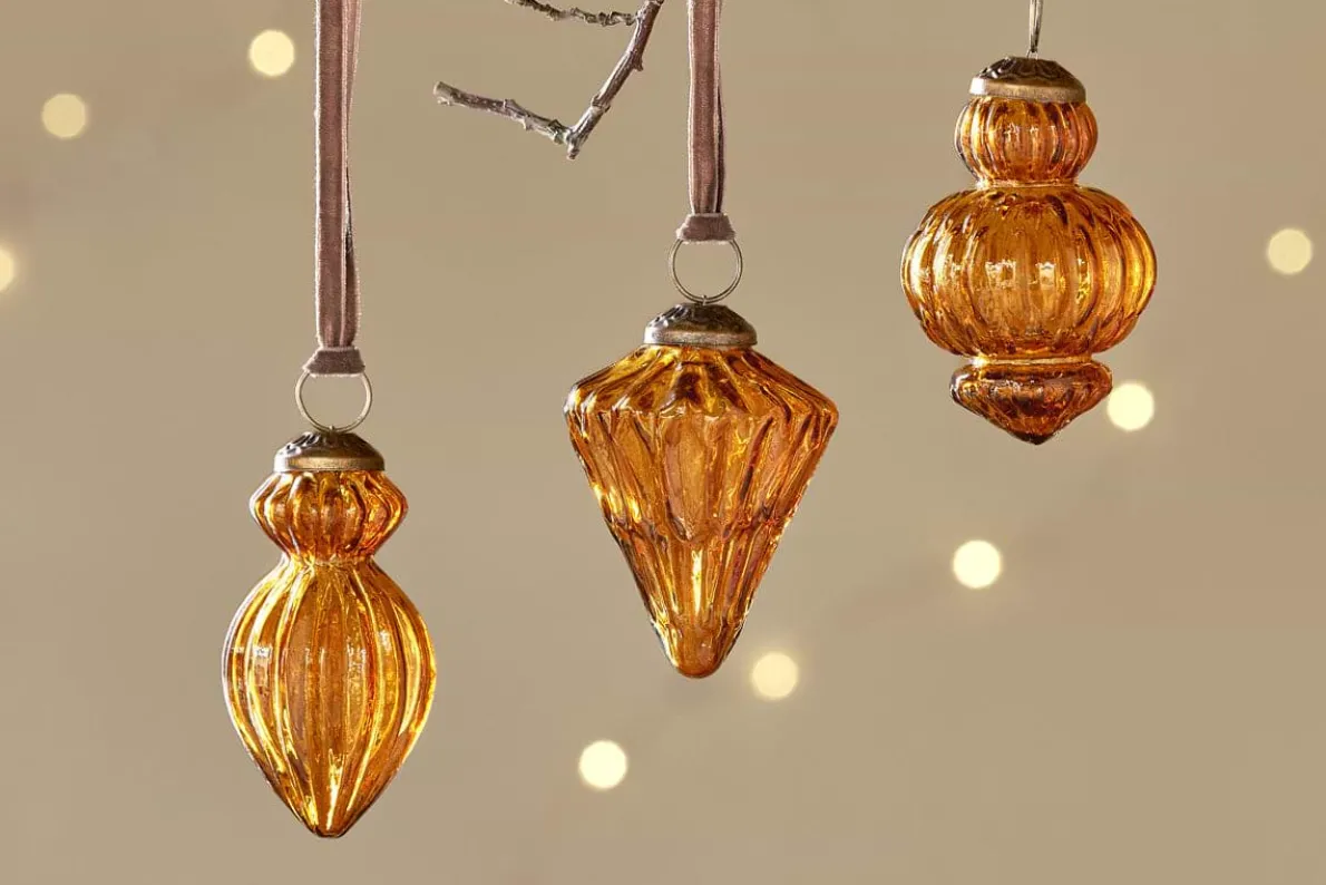 Manipur Baubles - Amber (Set of 3)