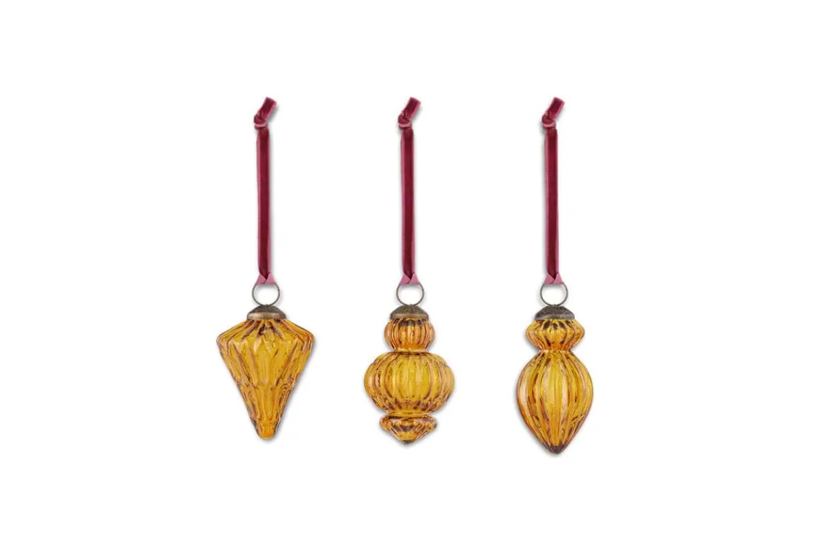 Manipur Baubles - Amber (Set of 3)