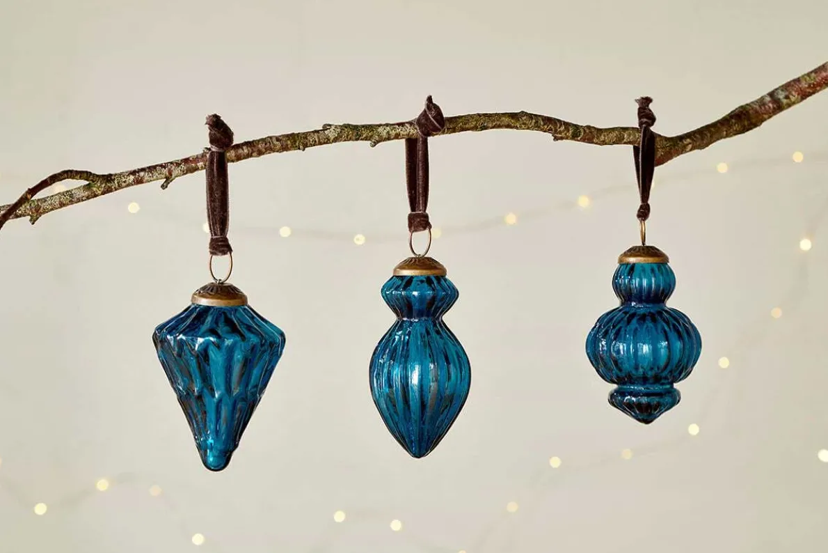 Manipur Baubles - Indigo (Set of 3)