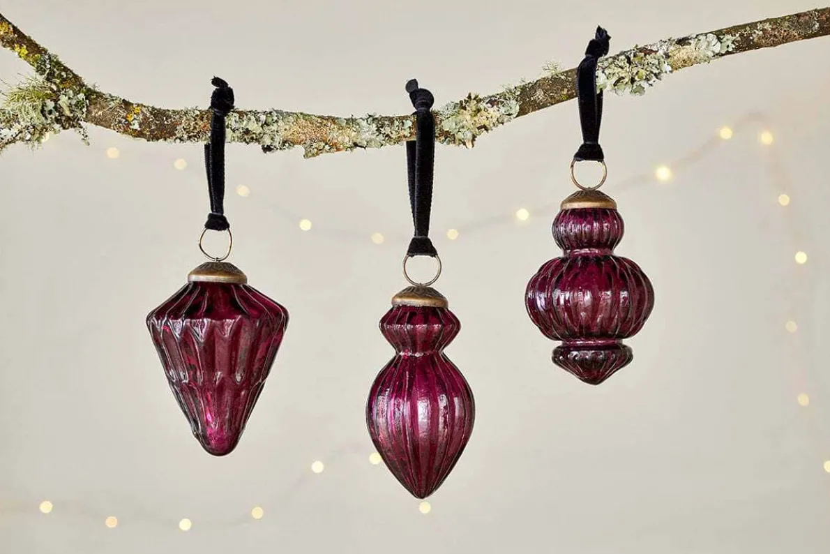 Manipur Baubles - Ruby (Set of 3)