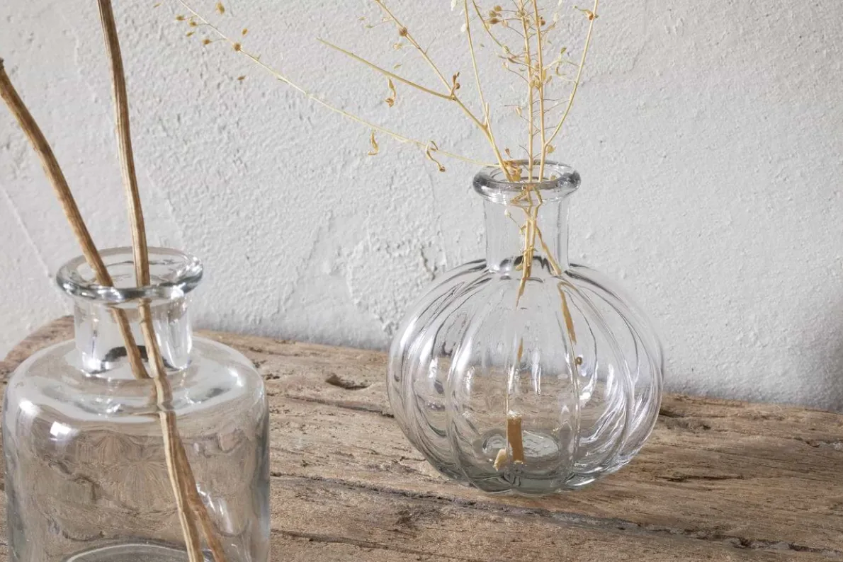 Mayumi Recycled Glass Bud Vases - Clear (Set of 3)