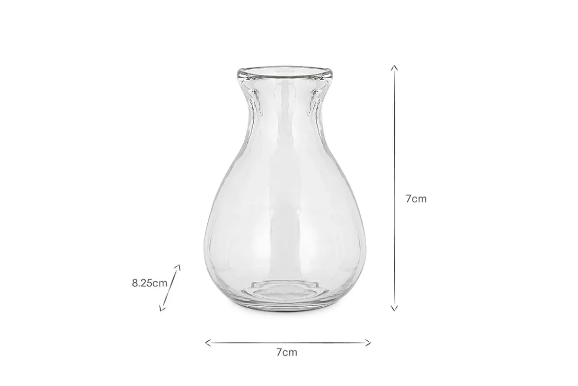 Mayumi Recycled Glass Bud Vases - Clear (Set of 3)