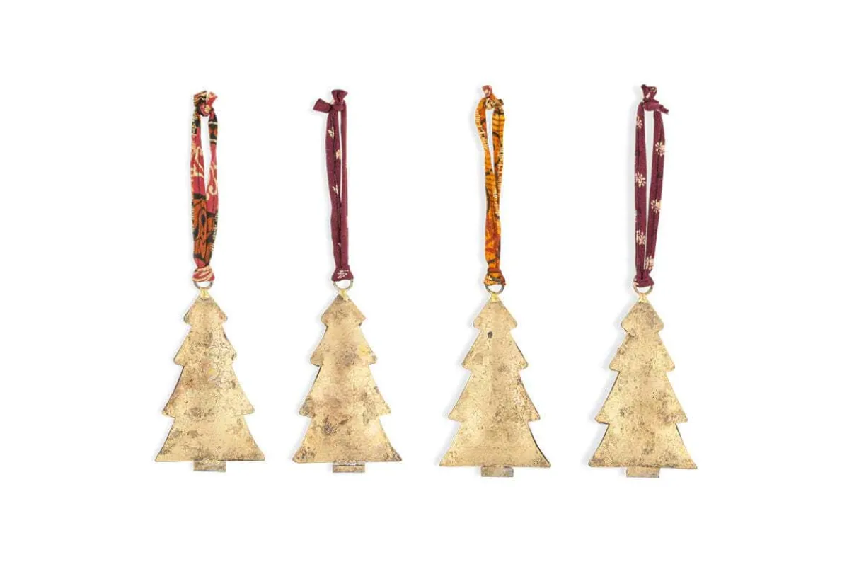 Mishti Tree Baubles - Antique Brass - Large (Set of 4)