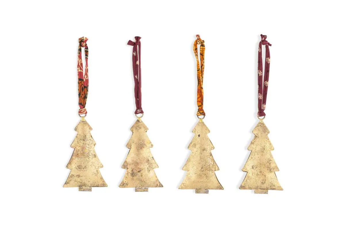 Mishti Tree Baubles - Antique Brass - Large (Set of 4)