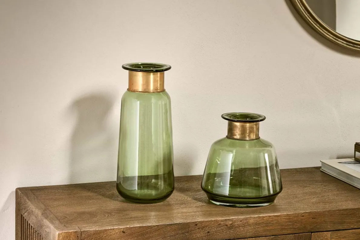 Miza Glass Vase - Green