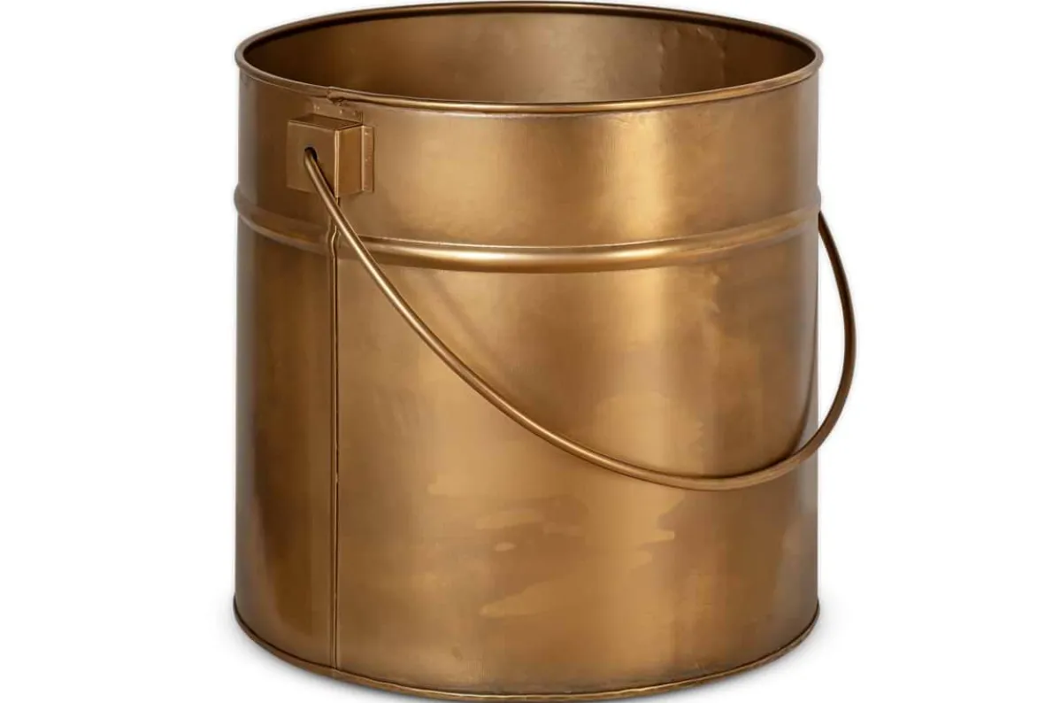 Mosat Iron Fireside Bucket - Antique Brass