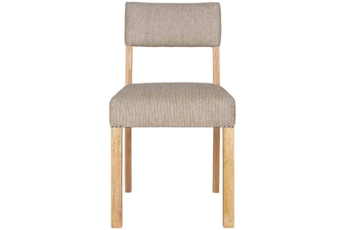 Nadeeka Linen Upholstered Dining Chair - Soft Grey
