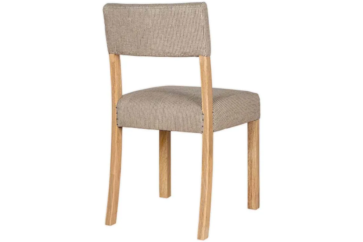 Nadeeka Linen Upholstered Dining Chair - Soft Grey