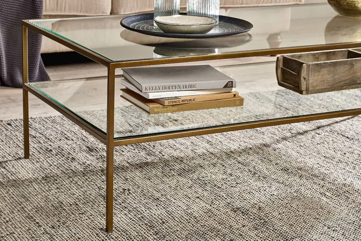 Nakuru Iron & Glass Coffee Table