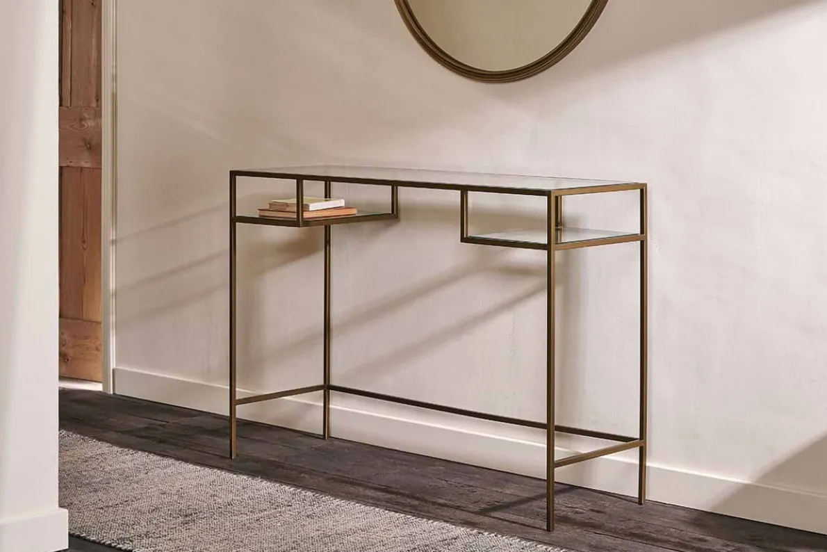 Nakuru Iron & Glass Console Table