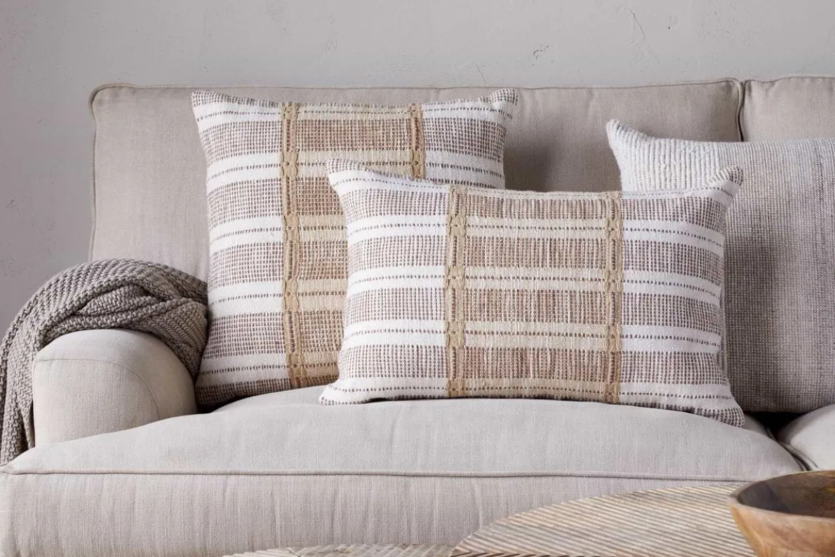 Nayika Cotton Cushion Cover - Rust