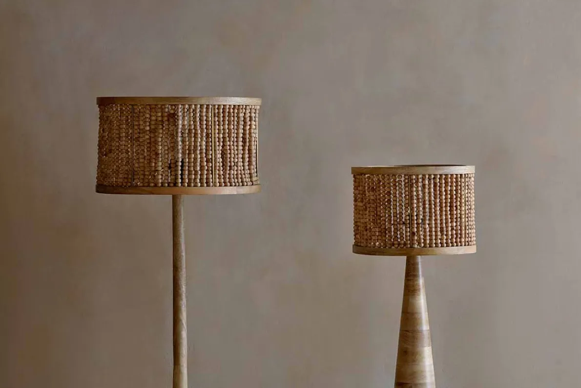 Neela Mango Wood Lampshade - Natural