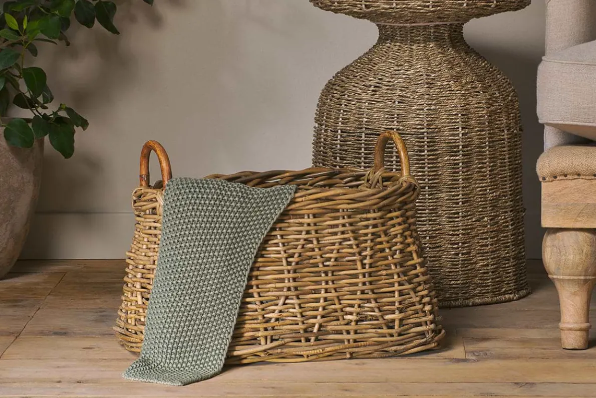 Netra Rattan Basket - Natural