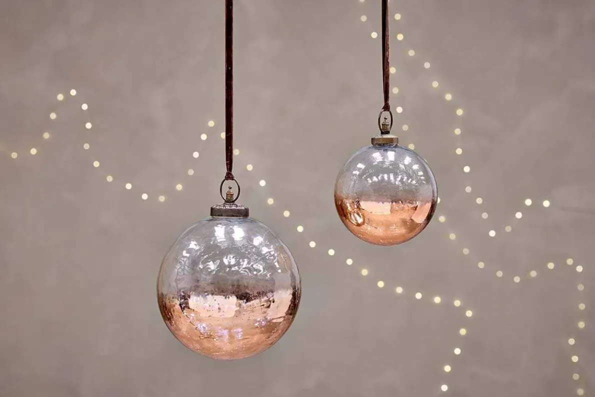 Nevasa Giant Bauble Round - Clear & Antique Copper