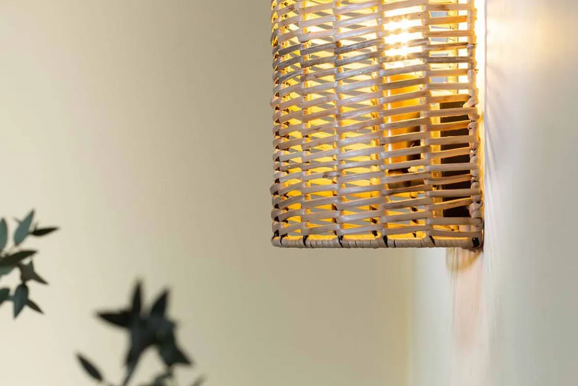 Noko Rattan Wall Lamp - Small