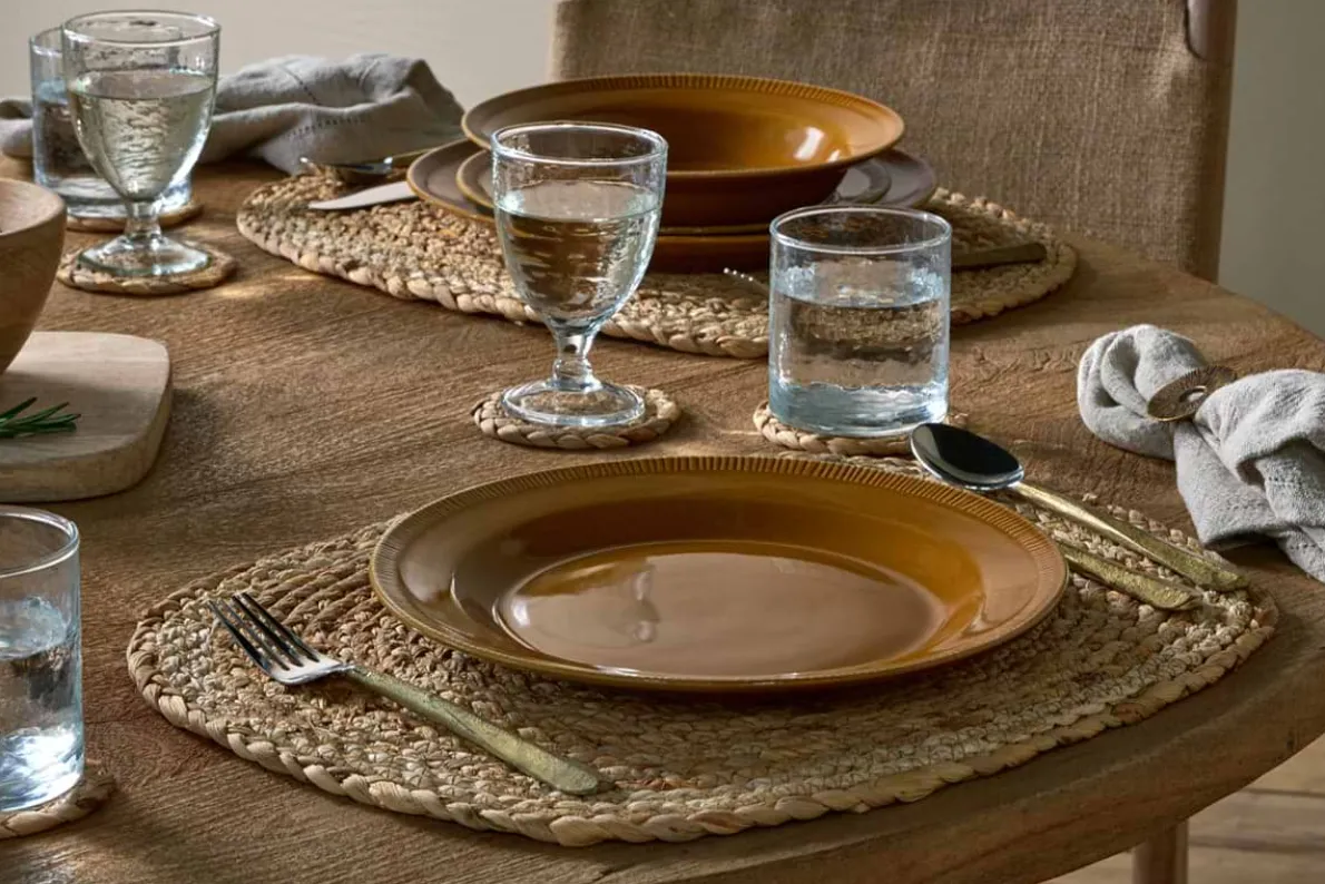 Nuwara Dinner Plate - Mustard