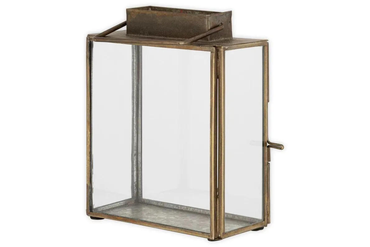 Obi Mini Table Lantern - Antique Brass