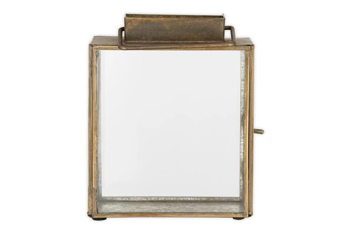 Obi Mini Table Lantern - Antique Brass