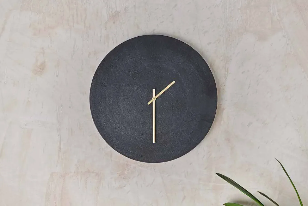 Okota Wall Hung Clock - Black
