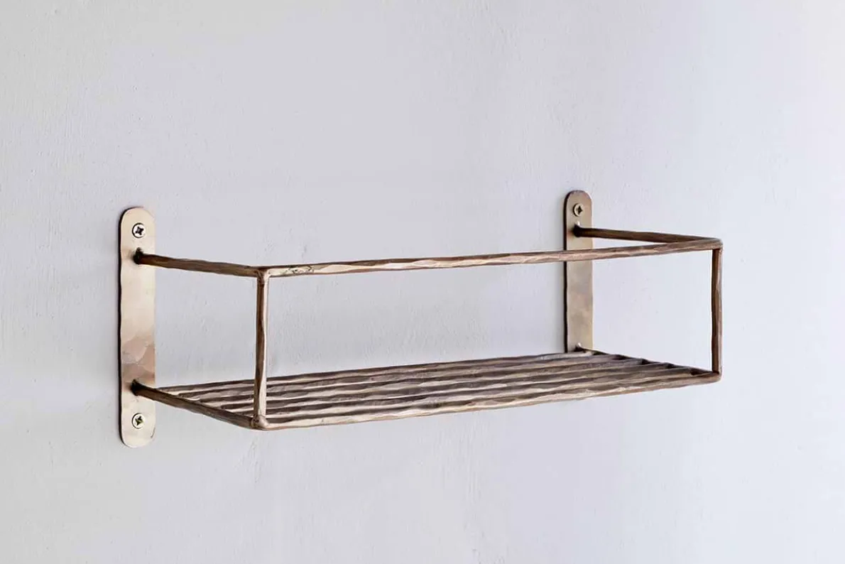 Olani Bathroom Shelf - Antique Brass