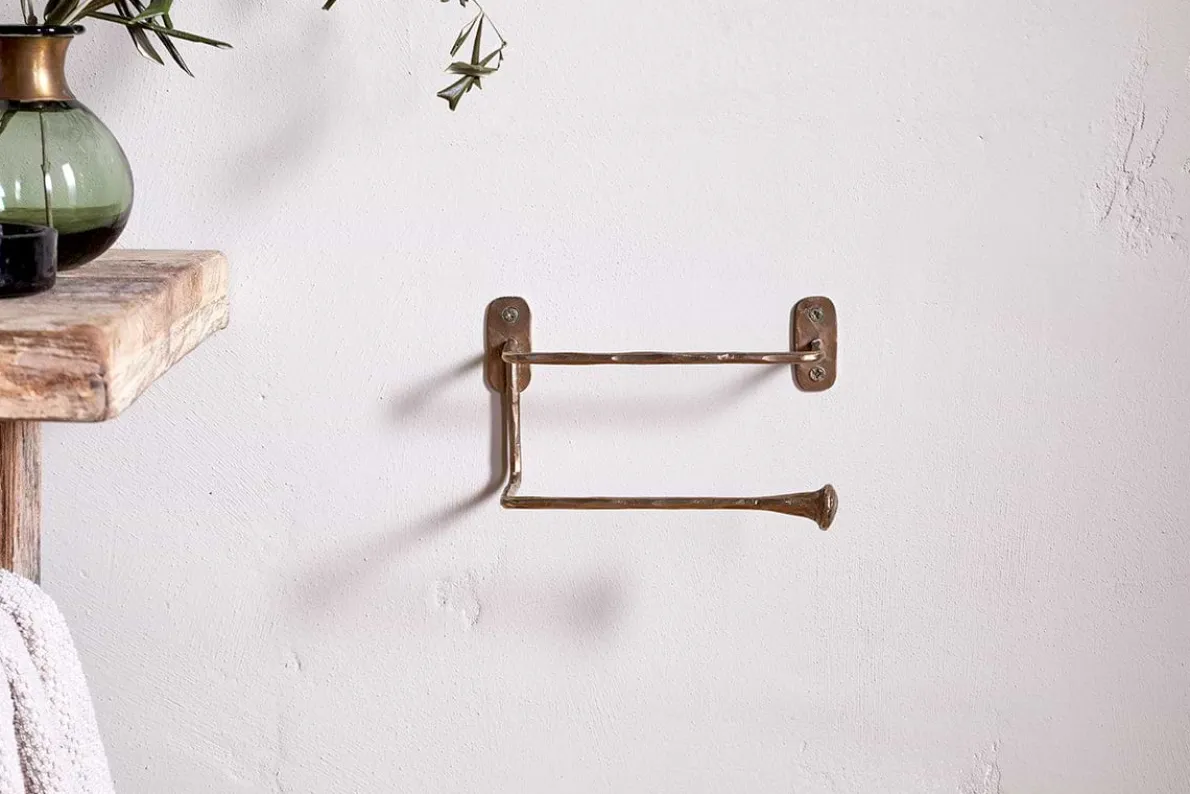 Olani Toilet Roll Holder - Antique Brass