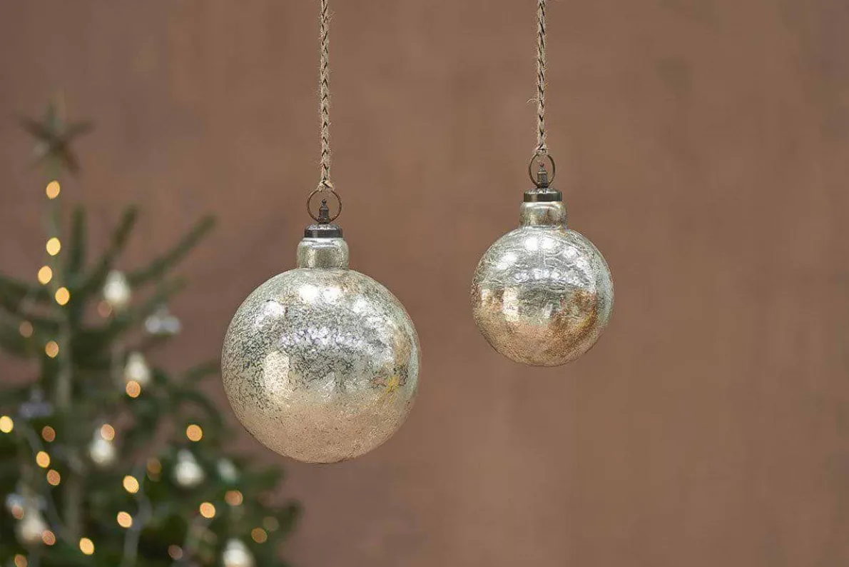 Ometti Giant Round Bauble - Rustic Gold