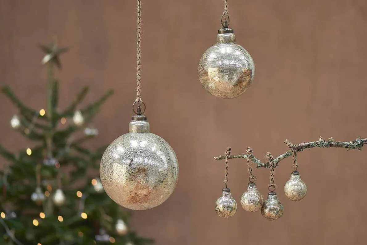 Ometti Giant Round Bauble - Rustic Gold