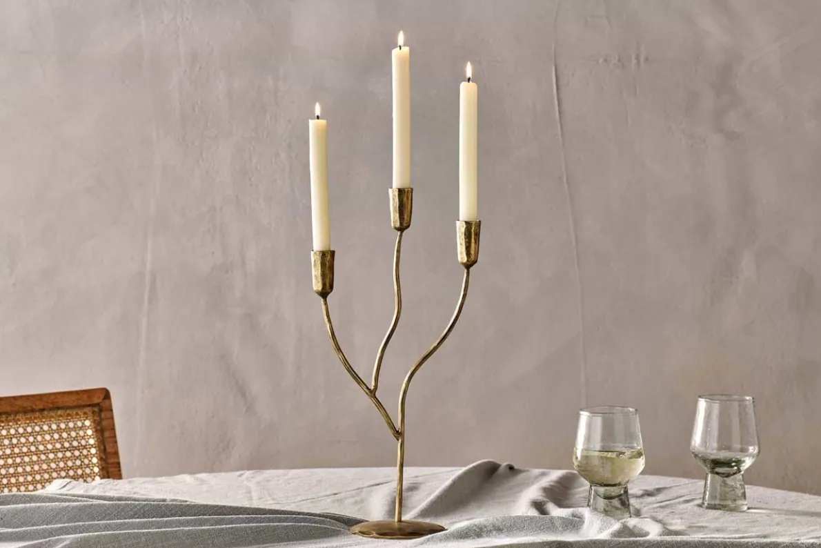 Palani Candelabra - Antique Brass - Small