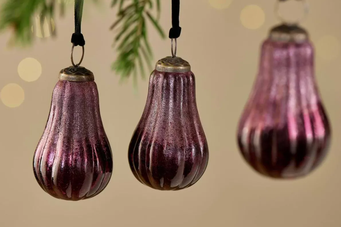 Pannee Drop Baubles - Ruby (Set of 4)