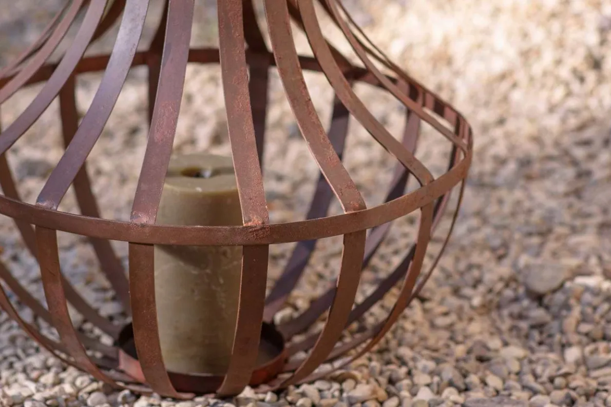 Pothos Large Lantern - Rust