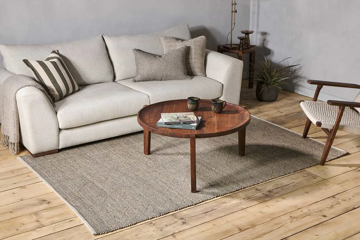 Prathal Cotton And Seagrass Rug - Natural & Black