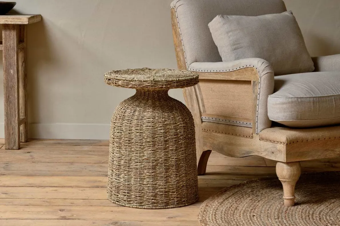 Rampura Rattan Side Table - Natural