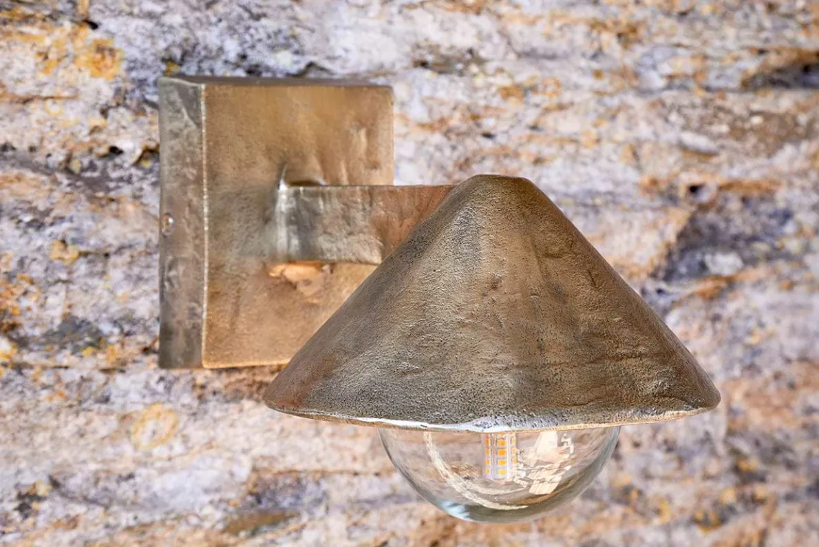 Rhya Outdoor Wall Lamp - Antique Brass