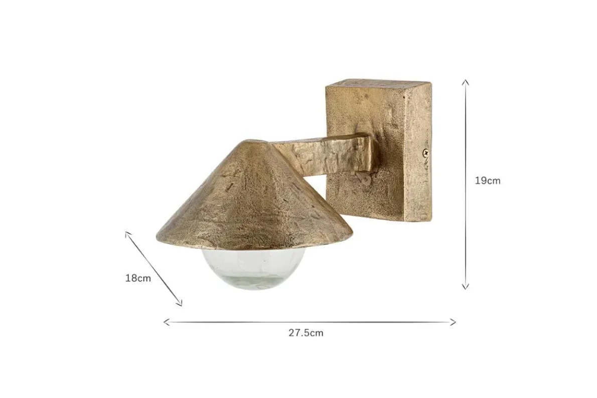 Rhya Outdoor Wall Lamp - Antique Brass