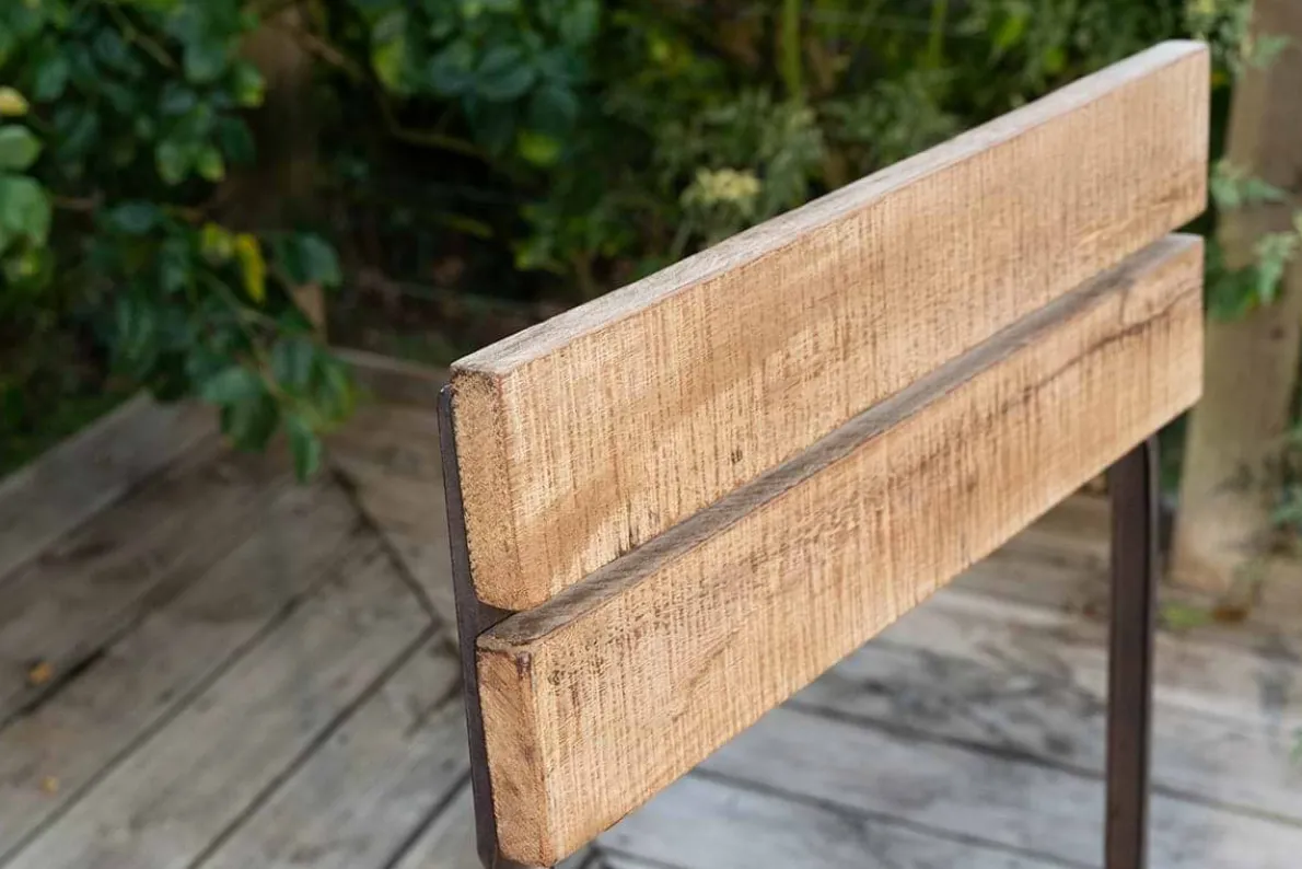 Rishikesh Reclaimed Wood & Iron Folding Chairs - (Set of 2)